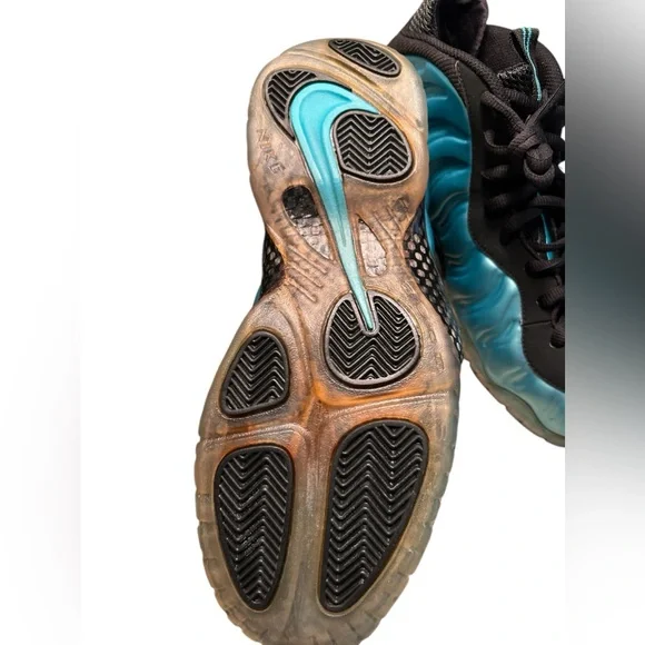New 2011 Authentic Nike Air Foamposite Pro Electric Blue - Picture 4 of 10